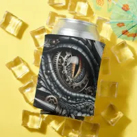 Steampunk Dragon Eye Closeup Ai Art Personalized Can Cooler