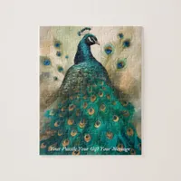 Animation Boho peacock Jigsaw Puzzle