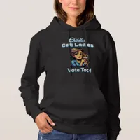 Childless Cat Ladies Vote Too! Harris Walz 2024 Hoodie