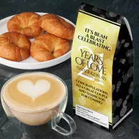 Elegant 21st Brass Wedding Anniversary Celebration Roasted Coffee