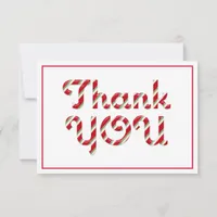 Candy Cane Christmas Baby Shower Thank You