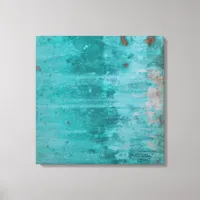 Turquoise Rust | Abstract Canvas Print