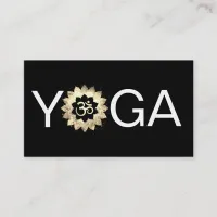 *~* Yoga  Lotus OM Mandala Teacher Instructor Aum Business Card