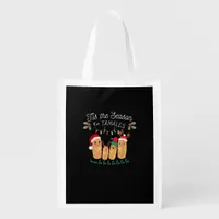 Tis Season For Tamales Mexican Christmas Modern Grocery Bag