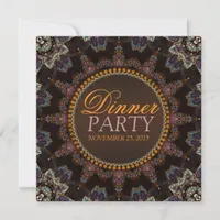 World Earth Aztec Dinner Party Invitation