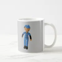 Mug - Baseball Player with Name on Gray