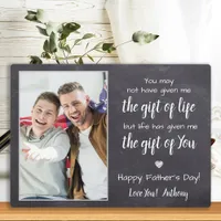 BONUS DAD Poem Personalized Photo Father's Day Plaque