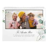 Photo Template Greenery Auntie ID931 Calendar