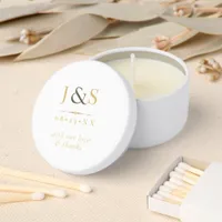 Glam Art Deco Wedding ID1033 Mini Candle Favors