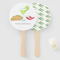 Mexican Fiesta Taco Bridal Shower Hand Fan