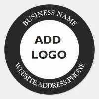 Personalized Business Logo  Classic Round Sticker