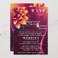 Radiant Floral Elegance - Wedding Party  Invitation