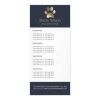 ... Logo Price / Services List Rack Card