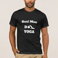 *~* Yoga Real Men Do YOGA Black T-Shirt