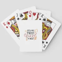 It’s My First Fall Y’all Poker Cards