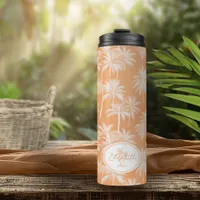 Hawaiian Palm Tree Silhouette Pattern Tacao ID1093 Thermal Tumbler