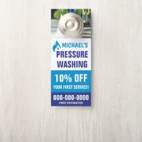 3.5" x 8.5" Double Sided Pressure Washing Door Hanger