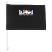 No Kings In America Resist Retro Vintage Graphic Car Flag