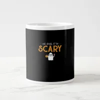 Eat Drink And Be Scary Classic Aesthetic Unique Giant Coffee Mug