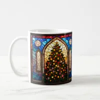 Stained Glass Style Pretty Christmas Tree  Coffee Mug