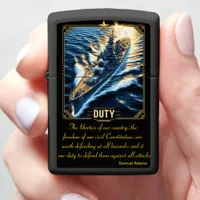 Duty: Above the Churning Sea Zippo Lighter