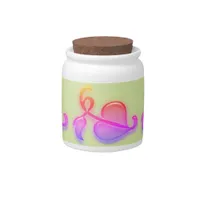 Candy Jar - Heart Leaves