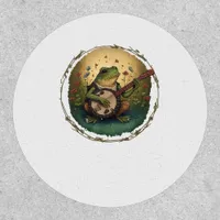 Cottagecore Frog Playing Banjo Goblincore Aestheti Patch