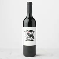 F-Caw-F Essential Funny Quote Wine Label