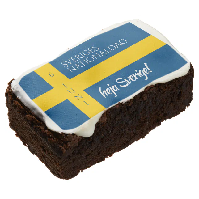 Sveriges Nationaldag Swedish National Day Flag Brownie