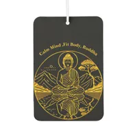 Serene Buddha Figure Reflecting on Tranquil Waters Air Freshener