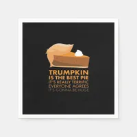 Funny Trumpkin Pie Napkins