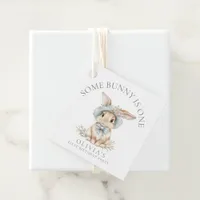 Cute Some Bunny is One 1st Birthday Thank You Favor Tags