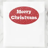 Trees and Snowflakes Christmas Sticker