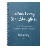 Letters to My Granddaughter Keepsake Journal