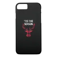 Tis The Season Funny Christmas Buck Deer Men iPhone 8/7 Case