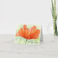 Honoring You This Veterans Day Poppy Card