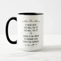 She Will Fix It Funny Mom Joke Mug