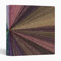 Circular Gradient Earthy Rainbow 3 Ring Binder