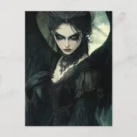 Goth Dark Angel Fantasy Postcard