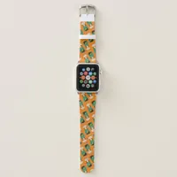 Cute Alpacas Rocking Goatees & Teal Serapes Apple Watch Band