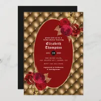 Floral Gothic Bridal Shower Invitation
