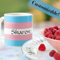 Transgender Flag with Your Name Mug