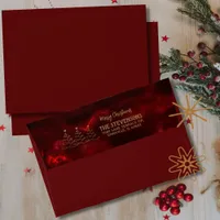 Christmas Tree Red Burgundy Envelope