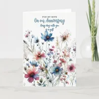 For my Wife Wedding Anniversary Greeting Card