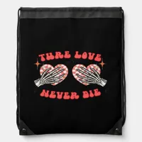 Skeleton Hands Heart Design Classic Drawstring Bag