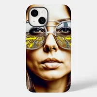 Cool Chick with Reflection of a Musical Festival  Case-Mate iPhone 14 Case