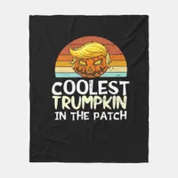 Coolest Trumpkin Patch Fleece Blanket