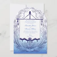 Nautical Ship Vintage Medieval Renaissance Wedding Invitation