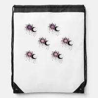 Whimsigoth Sun Moon Witchy Drawstring Bag