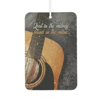 Grey Grunge Acoustic Guitar Customizable Air Freshener